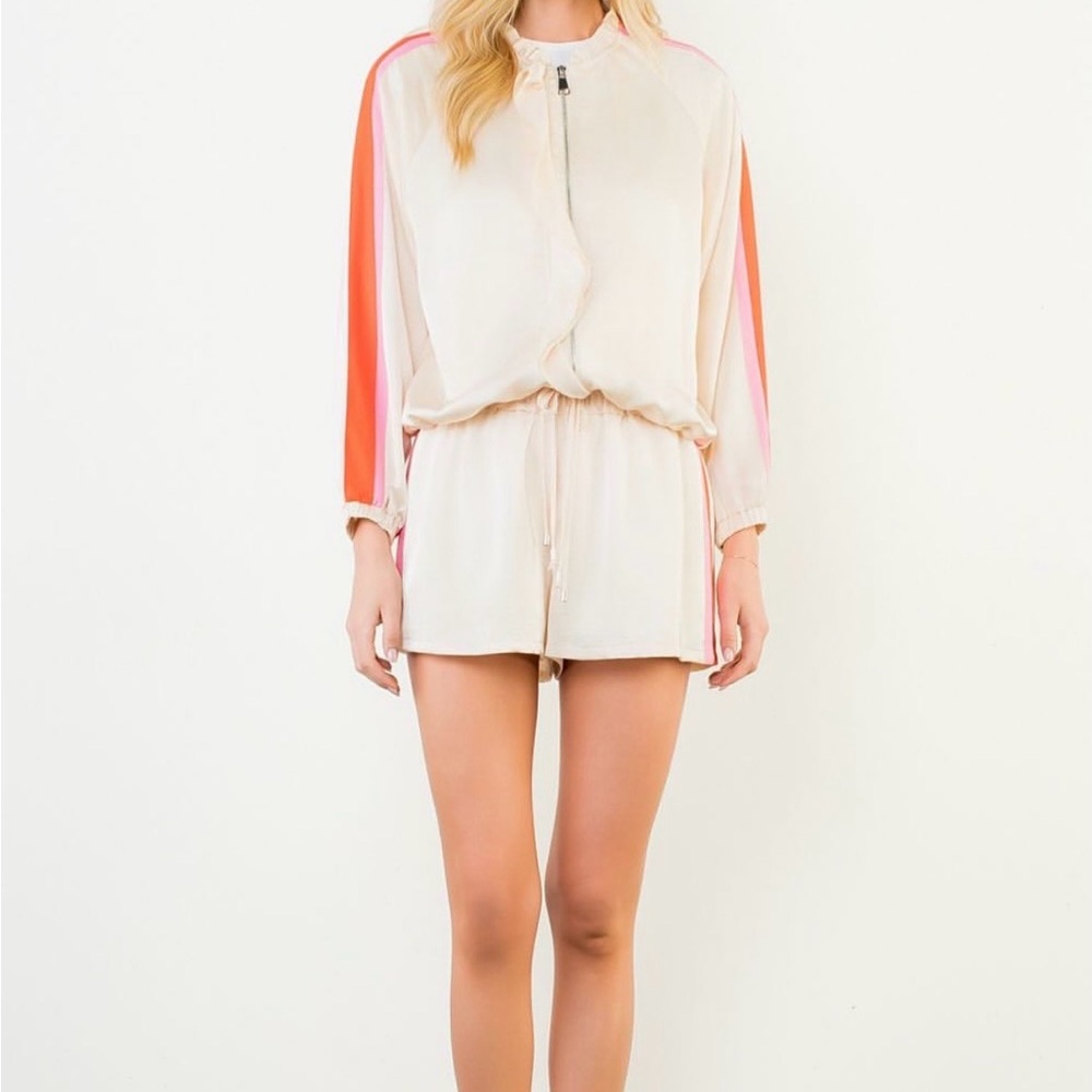 THML Cream Jacket w Orange and Pink Stripes - Picture 5 of 13